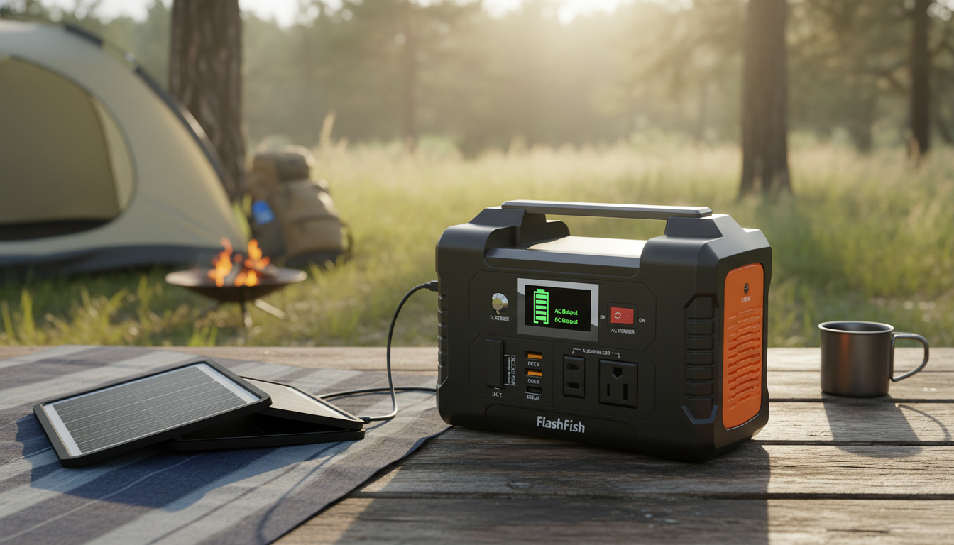 200W Portable Solar Generator: AC + USB Power Anywhere