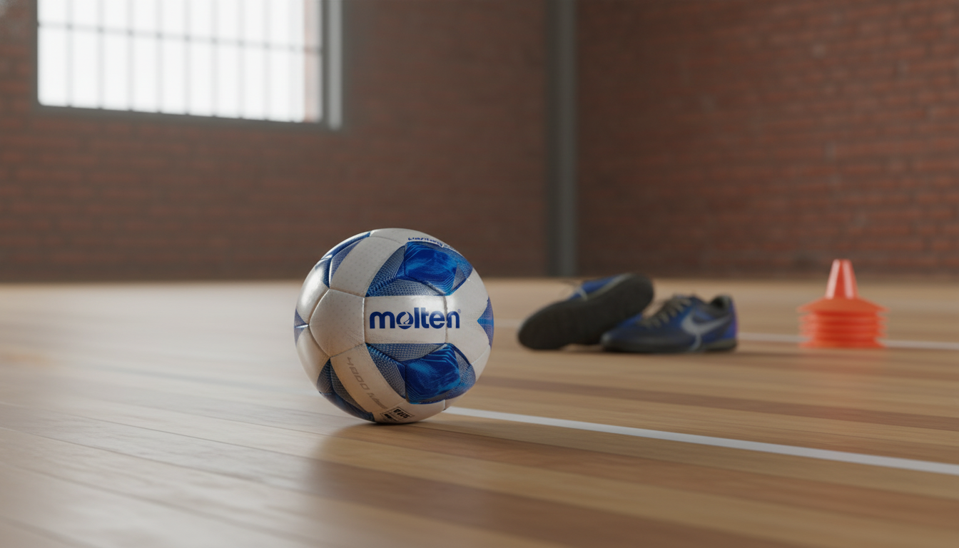 Low-Bounce Indoor Futsal Ball: Hand-Stitched PU Control