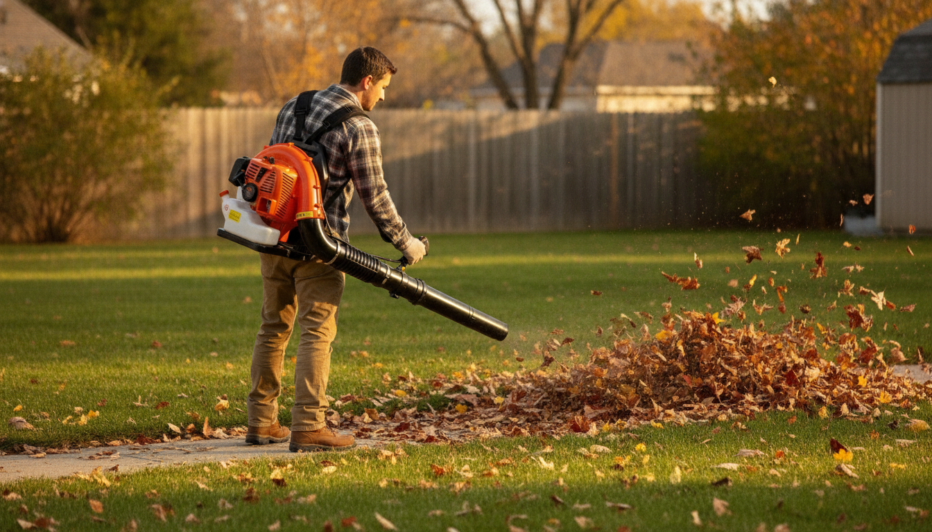 79cc 2-Cycle Backpack Gas Blower: 930 CFM, 3L Tank