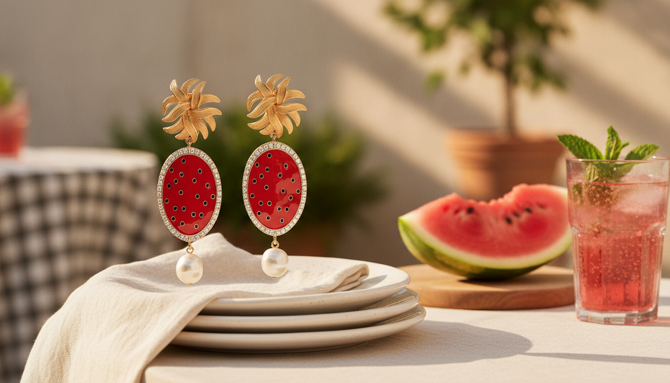 D&G Watermelon Clip-On Earrings: Styling & Care Guide