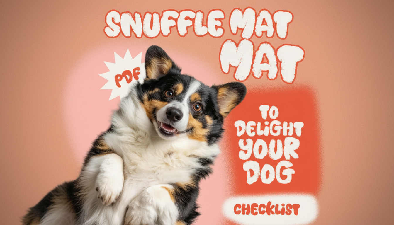 DIY Snuffle Mat Checklist: Calm, Busy Dog Enrichment