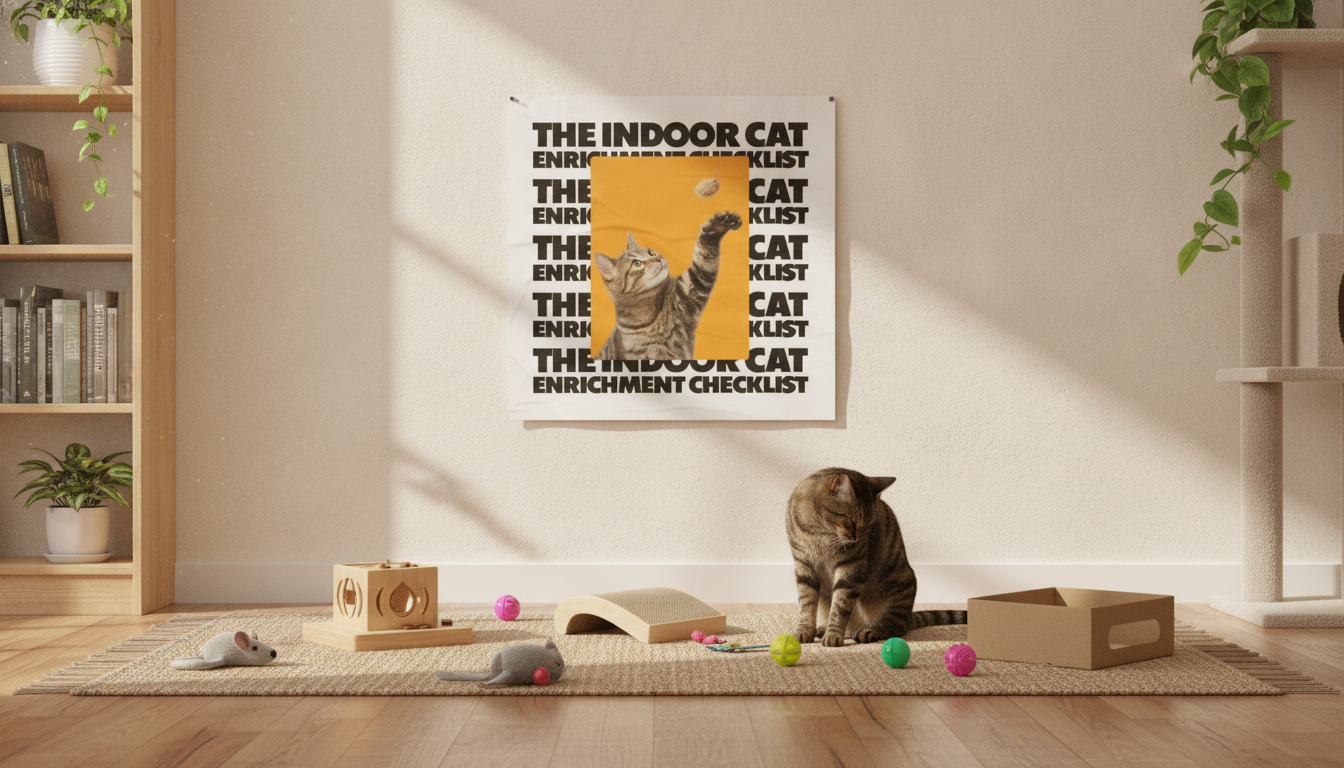 Indoor Cat Enrichment Checklist: Daily & Weekly Ideas