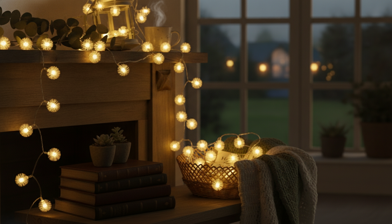 LED Dandelion String Lights: Soft Firework Glow Ideas