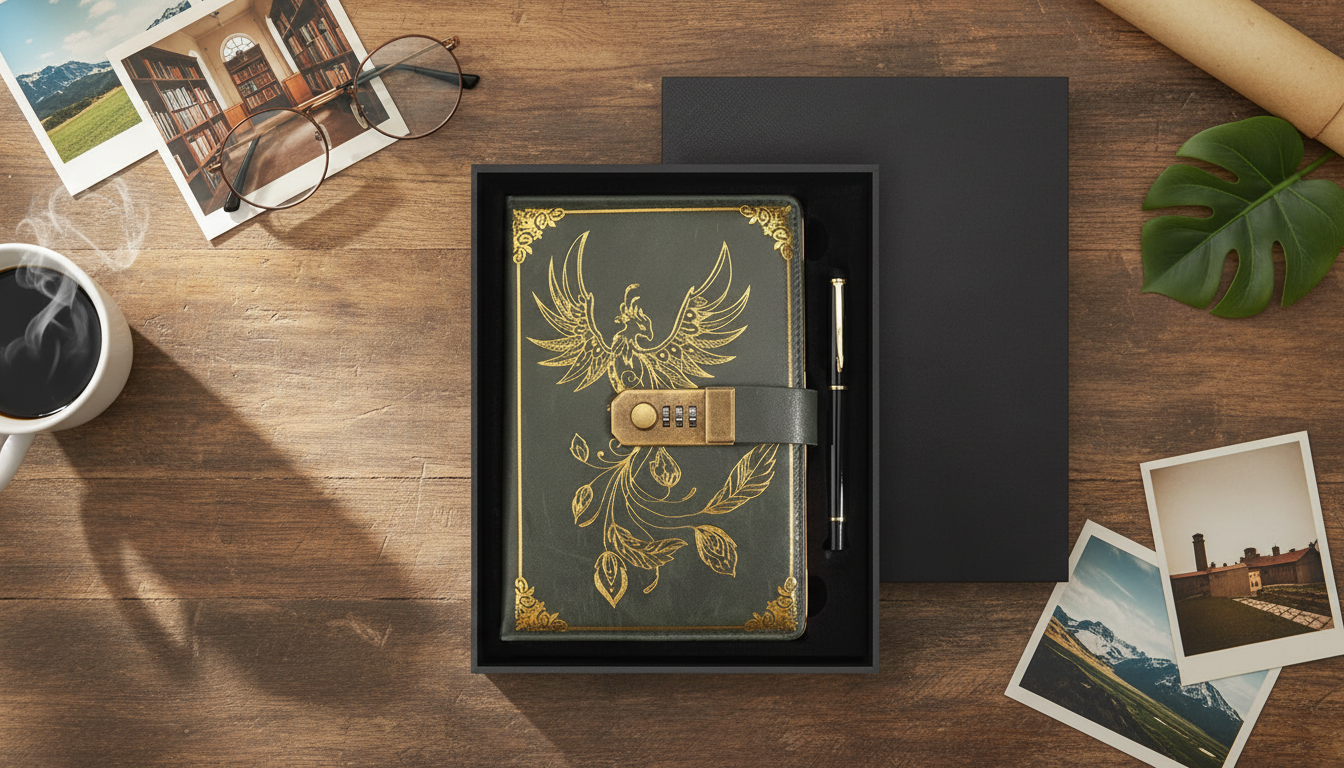 A5 Password Notebook with Lock: Simple Offline Login System