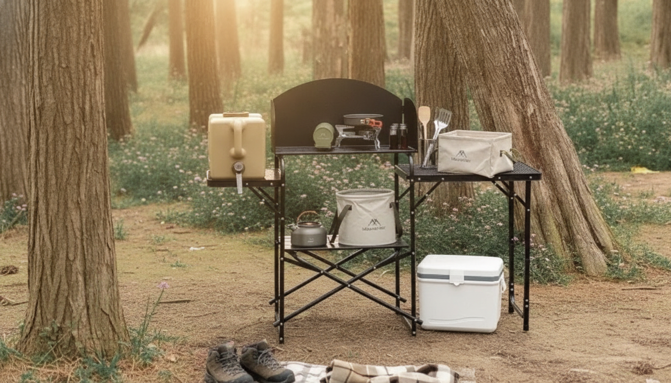 Foldable Camp Cooking Table for Fast, Clean Meal Prep
