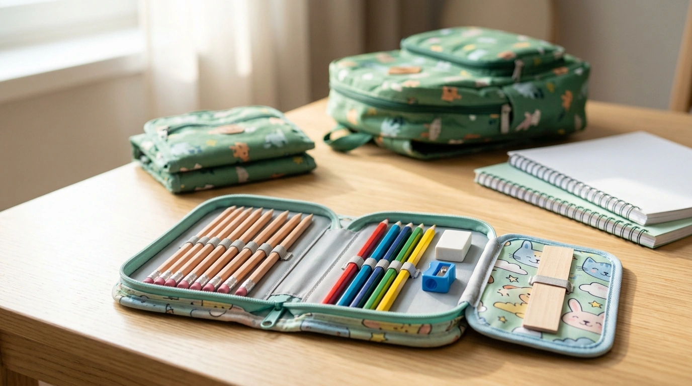 Sweet Cartoon Pencil Case for Kids: Cute & Organized