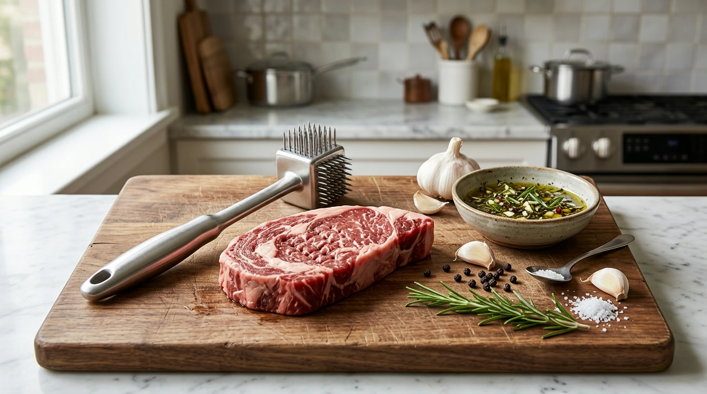 304 Stainless Needle Tenderizer Hammer: Faster Marinades