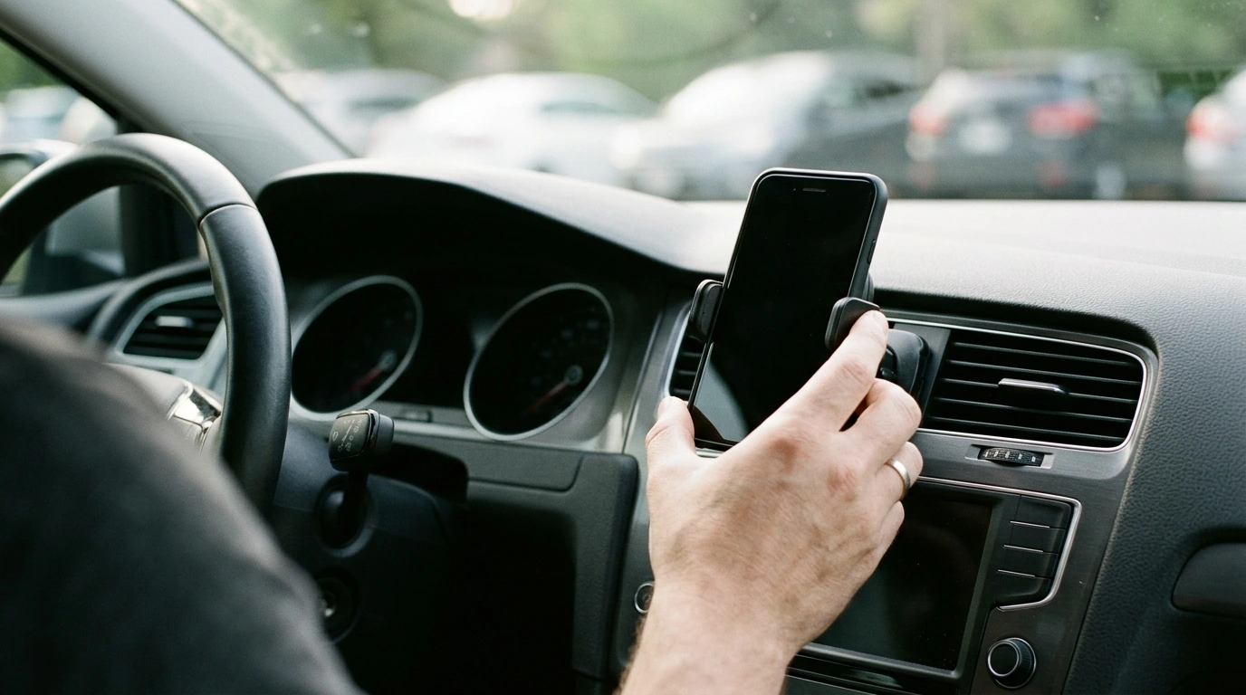 Six-Point Gravity Vent Phone Mount: Steady, One-Hand Use