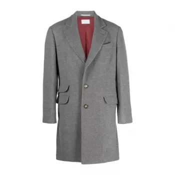 Brunello Cucinelli Cashmere Coat: Lapels & Double Slit
